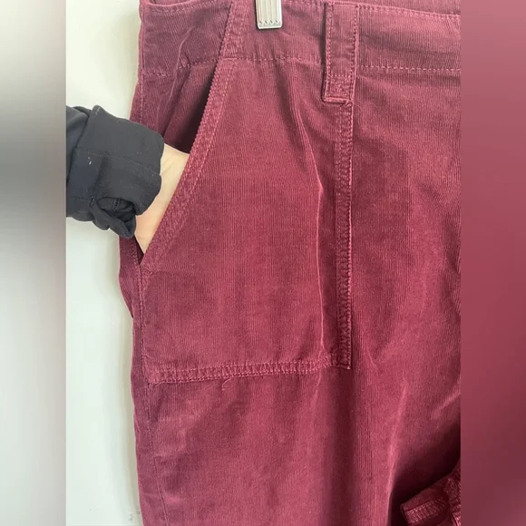 American Eagle Outfitters Burgundy Corduroy Pants - Picture 4 of 15